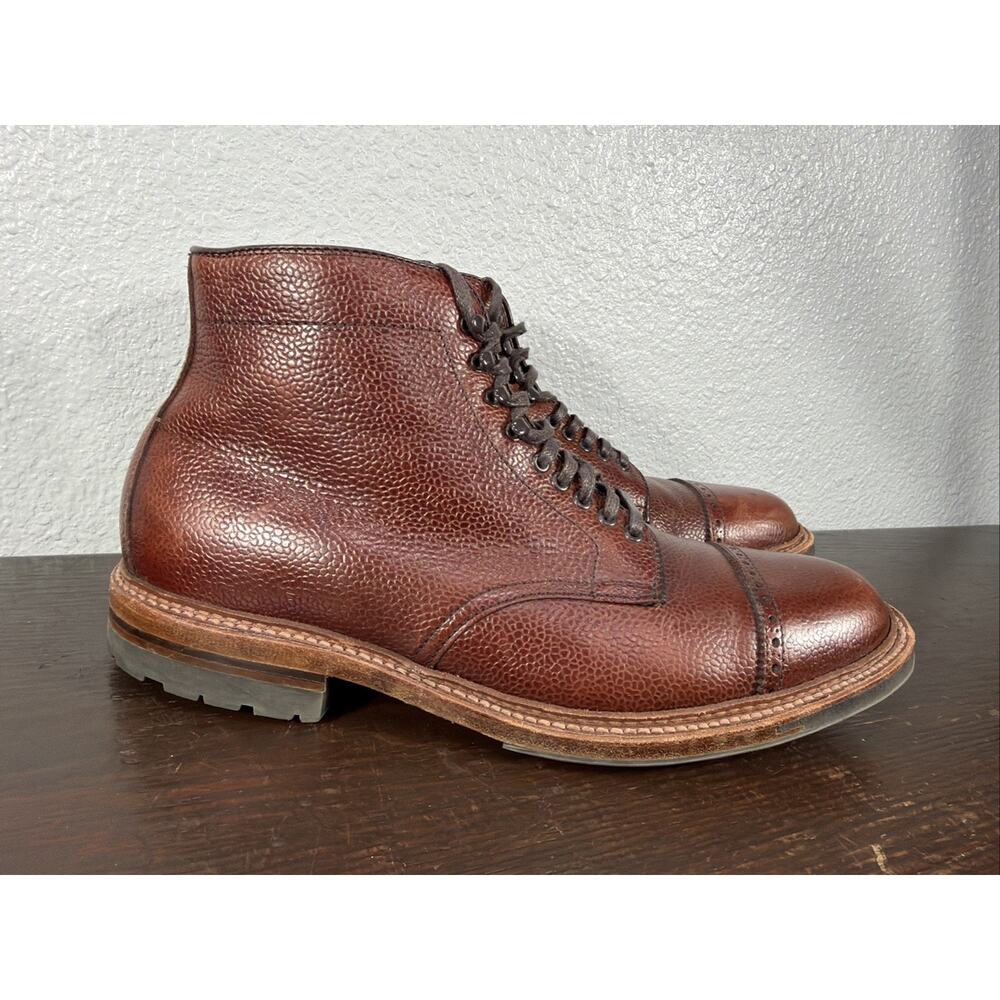 Brogue Alden D7812HC Jumper Boot Brown Scotch Grain Barrie Last Men’s Size 9 B - Picture 3 of 13